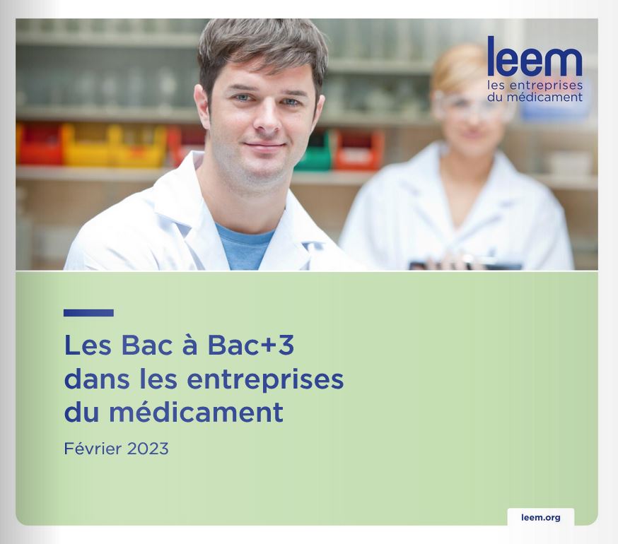 Les Bac à Bac+3 dans les entreprises du médicament