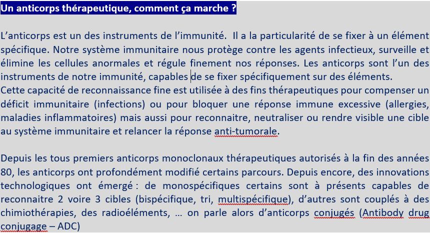 Un anticorps thérapeutique, comment ça marche ?
