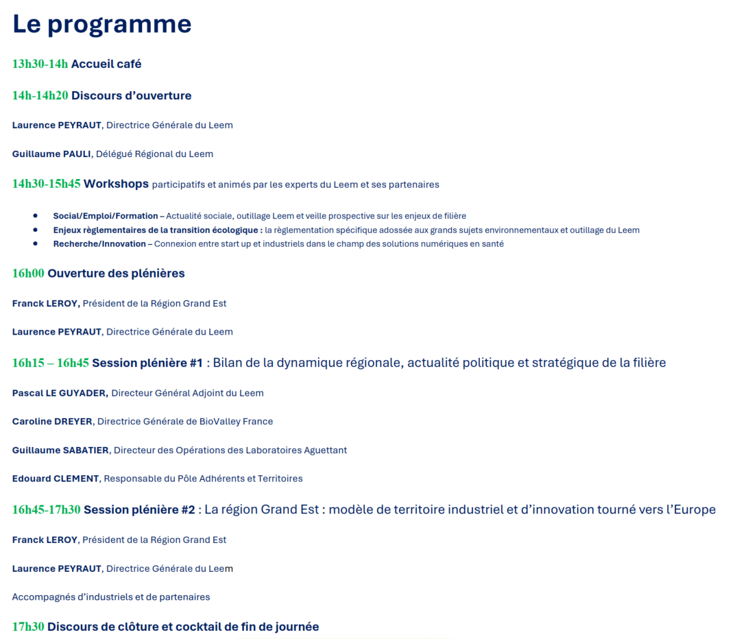 programme grand est