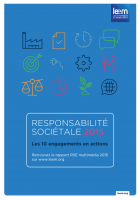 Rapport de Responsabilité Sociétale des Entreprises du Médicament (RSE) - 2015