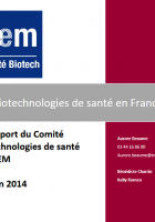 L’état des lieux du tissu des biotechnologies santé en France