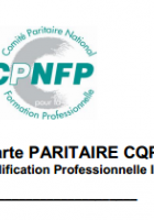 Charte Paritaire Certificat de Qualification Professionnelle Inter Branches