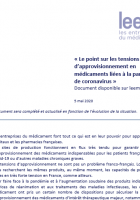 Questions-réponses sur les tensions d'approvisionnement en médicaments liées à la pandémie de Coronavirus