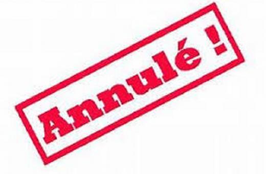 annulation rencontres région