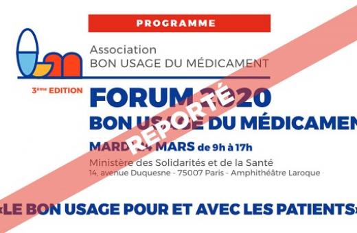 Forum 2020 Bon Usage du Médicament