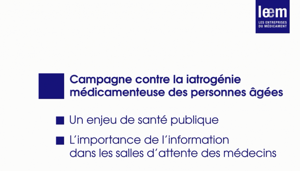 Pourquoi faut-il lutter contre la iatrogénie médicamenteuse chez les personnes âgées ? 